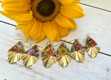 August Blooms Collection - Rhombus Earrings