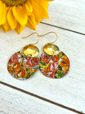 August Blooms Collection - Round Earrings