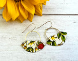 Strawberry Fields Collection - Fan Earrings