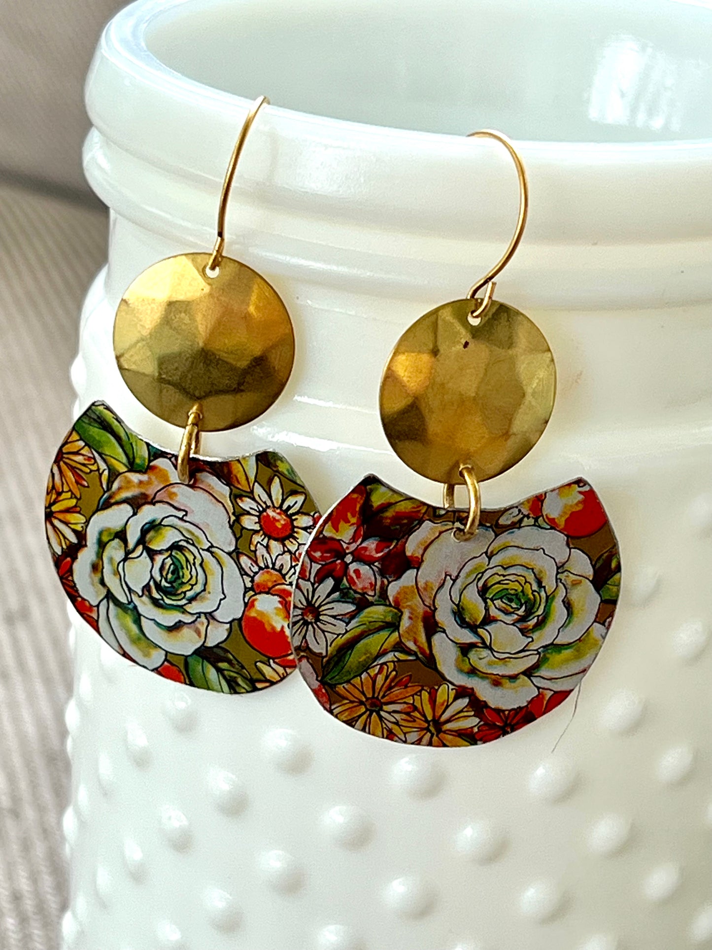 August Blooms Collection - Round Earrings