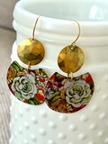 August Blooms Collection - Round Earrings