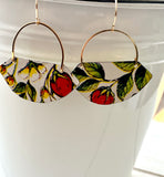 Strawberry Fields Collection - Fan Earrings