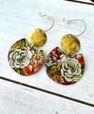 August Blooms Collection - Round Earrings