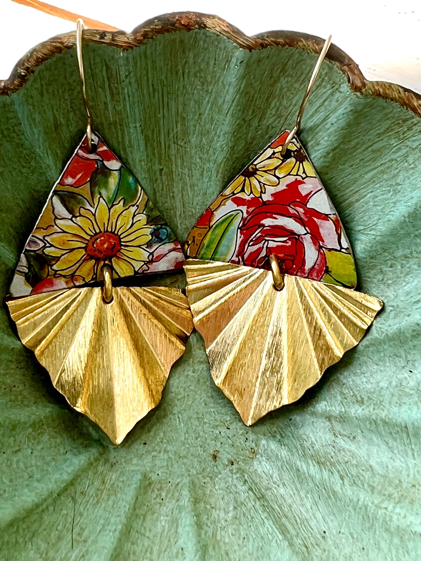 August Blooms Collection - Rhombus Earrings