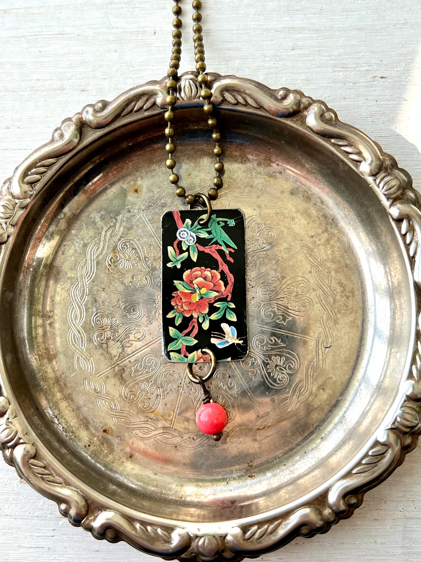 Asian Floral Necklace