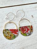 August Blooms Collection - Half Circle Earrings