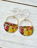 August Blooms Collection - Half Circle Earrings