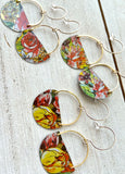 August Blooms Collection - Half Circle Earrings