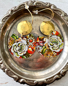 August Blooms Collection - Round Earrings