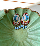 Peacock Chandelier Earrings