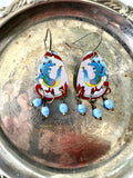 Peacock Chandelier Earrings