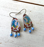 Peacock Chandelier Earrings