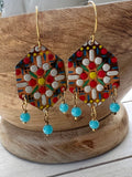 Fiesta Collection Hexagon Dangle Earrings