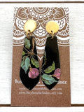 Bird and Blooms Dangle Earrings