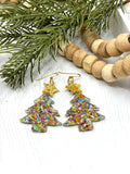 Sparkly Christmas Tree Earrings