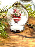 Vintage Santa Snow Globe Large