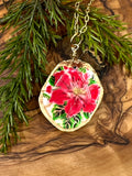 South Carolina Christmas Botanical Oyster Necklace