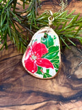 Mini South Carolina Christmas Botanical Oyster Necklace