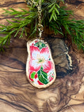 Mini South Carolina Christmas Botanical Oyster Necklace