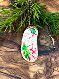 Mini South Carolina Christmas Botanical Oyster Necklace