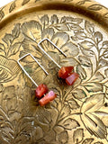 Jane Collection - Genuine Sunstone Threader Earrings