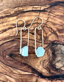 Jane Collection - Genuine Aquamarine Earrings