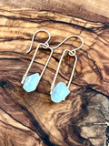 Jane Collection - Genuine Aquamarine Earrings