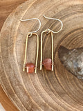 Jane Collection - Genuine Sunstone Earrings