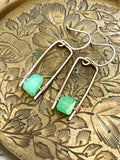 Jane Collection - Genuine Chrysoprase Earrings