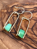 Jane Collection - Genuine Chrysoprase Earrings