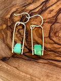 Jane Collection - Genuine Chrysoprase Earrings