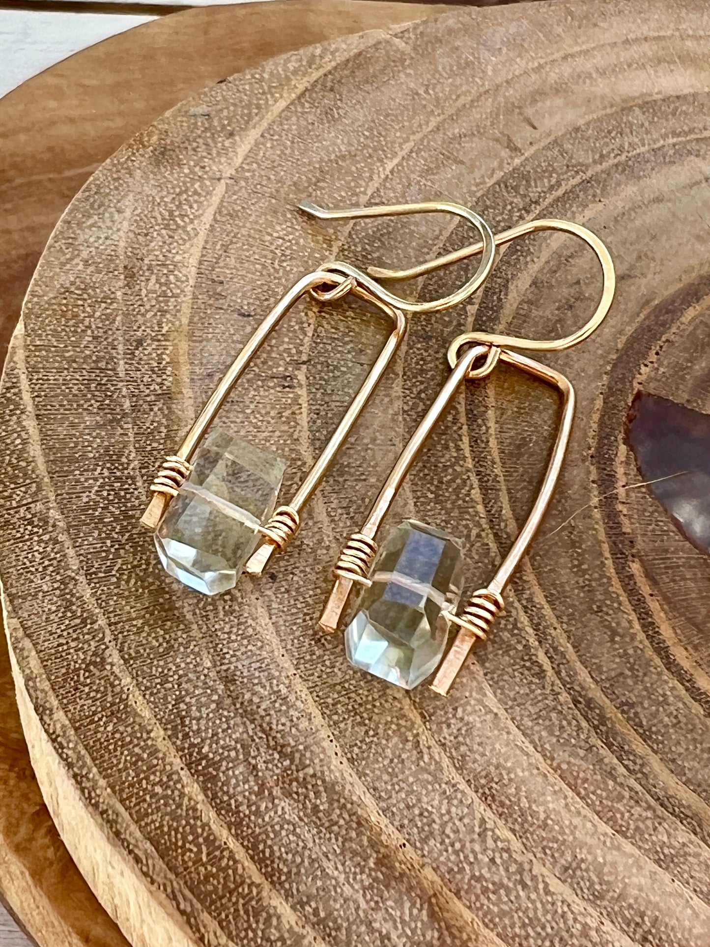 Jane Collection - Genuine Green Amethyst Earrings