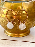 Juliet Collection - Genuine Moonstone Scrolled Hoops