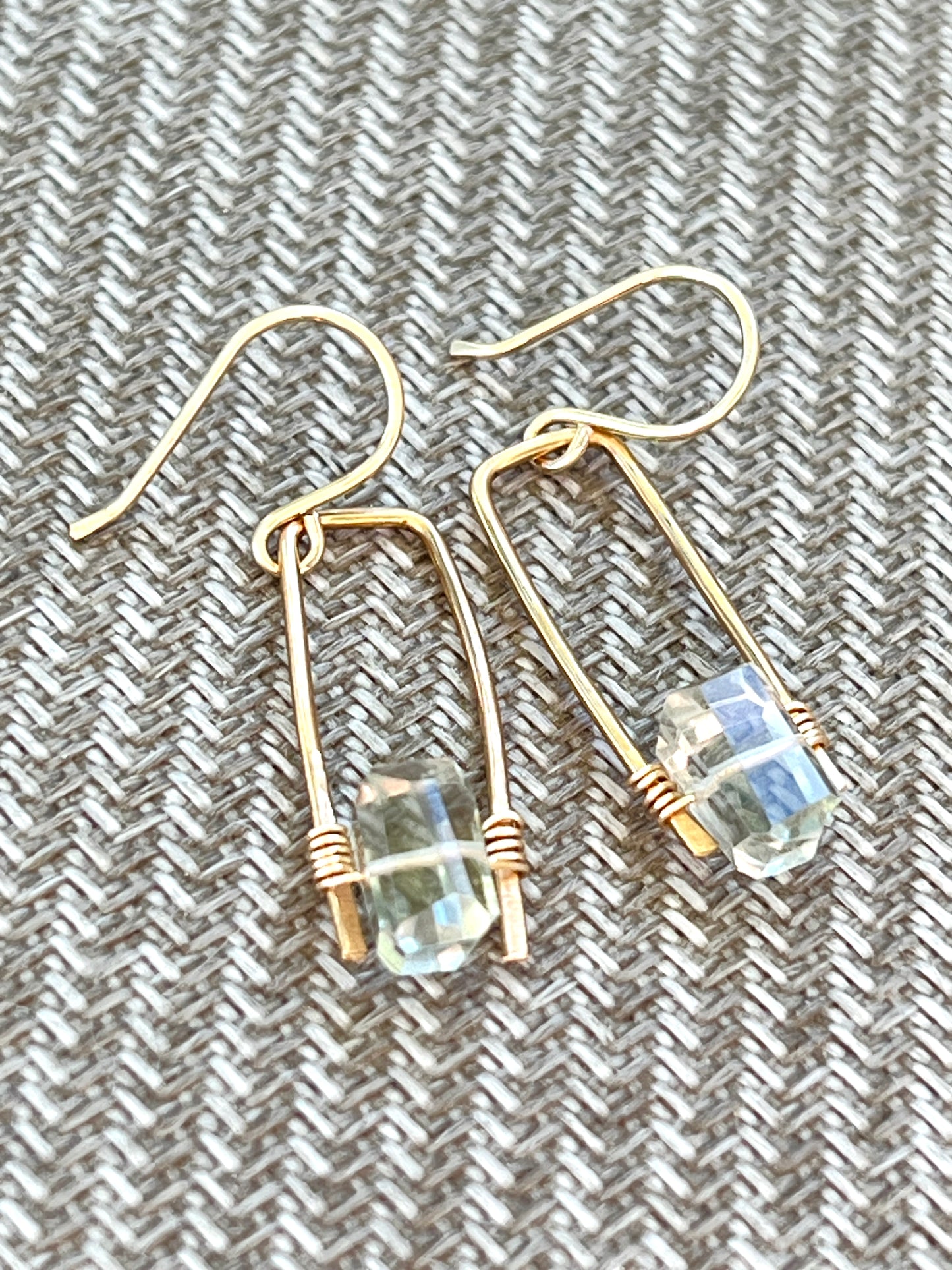 Jane Collection - Genuine Green Amethyst Earrings