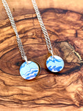 Hidden Message Necklace - Petite Blue Willow