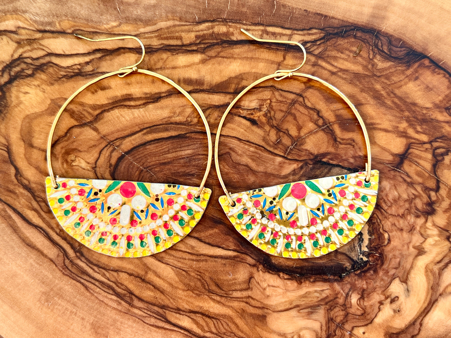 Fiesta Collection - Large Hoops Earrings