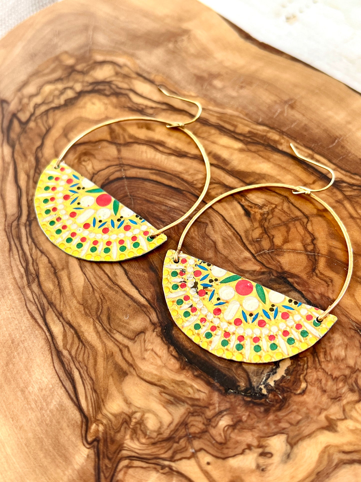 Fiesta Collection - Large Hoops Earrings