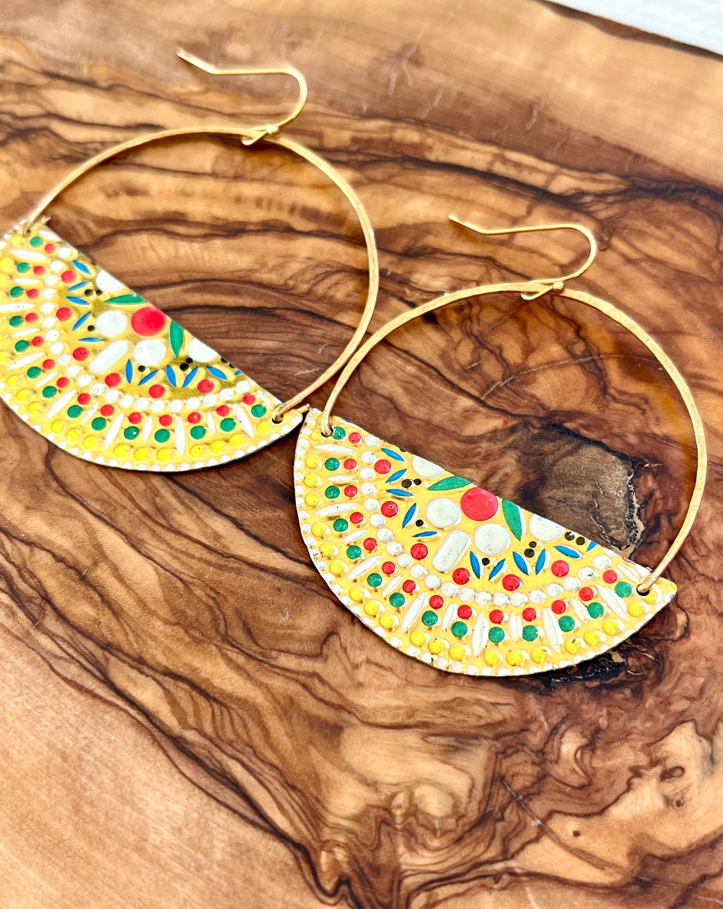 Fiesta Collection - Large Hoops Earrings