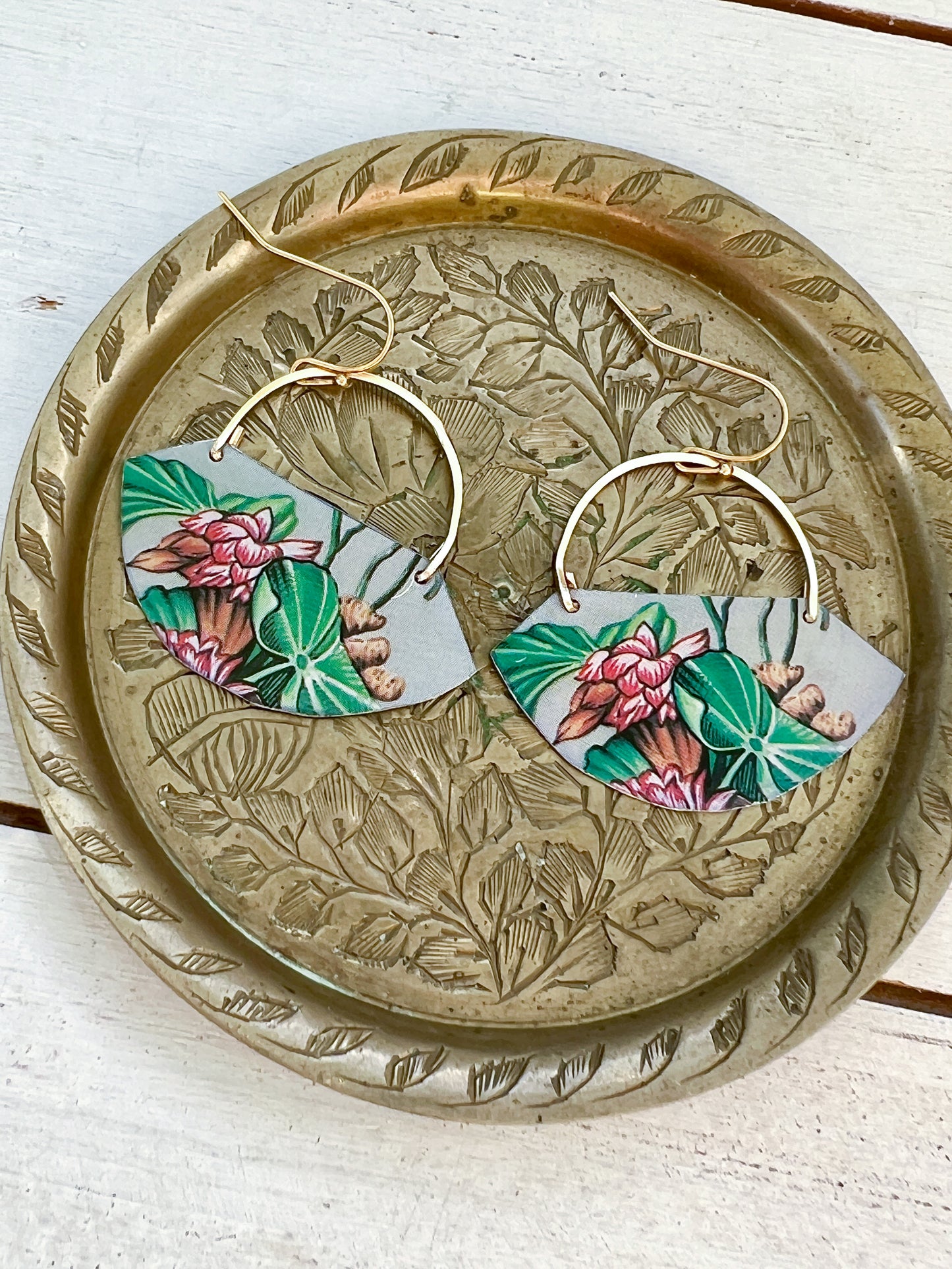 Waterlily Pond Collection - Fan Earrings