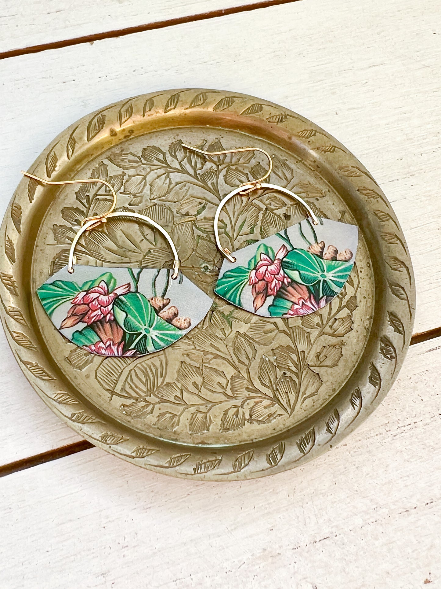 Waterlily Pond Collection - Fan Earrings