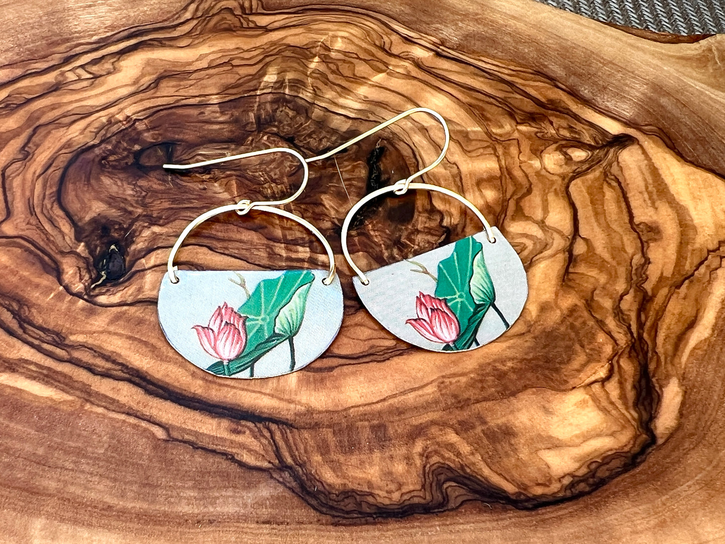 Waterlily Pond Collection - Half Circle Earrings