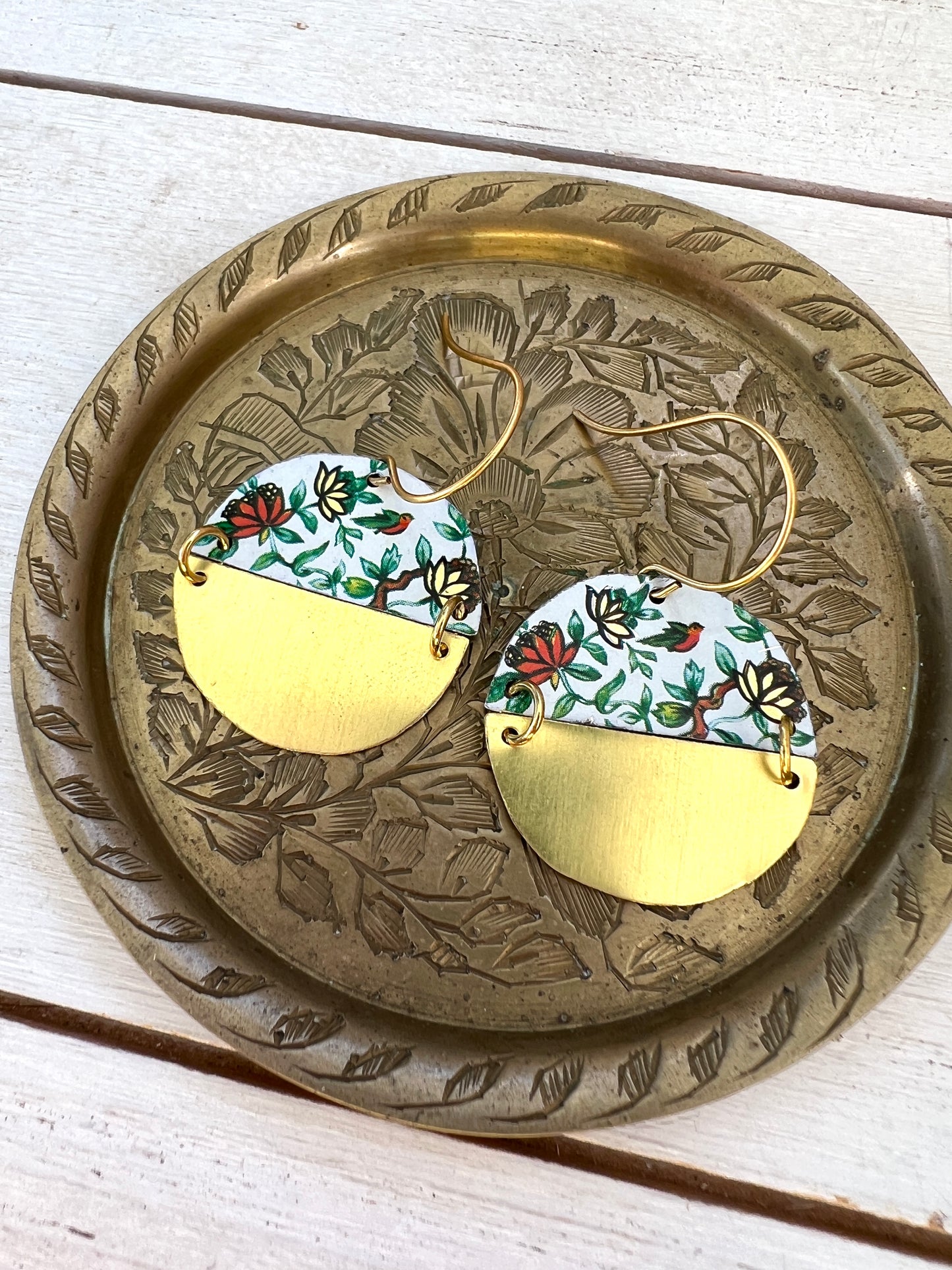 Spring Splendor Split Circle Earrings