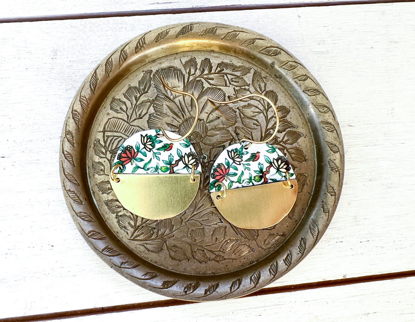 Spring Splendor Split Circle Earrings