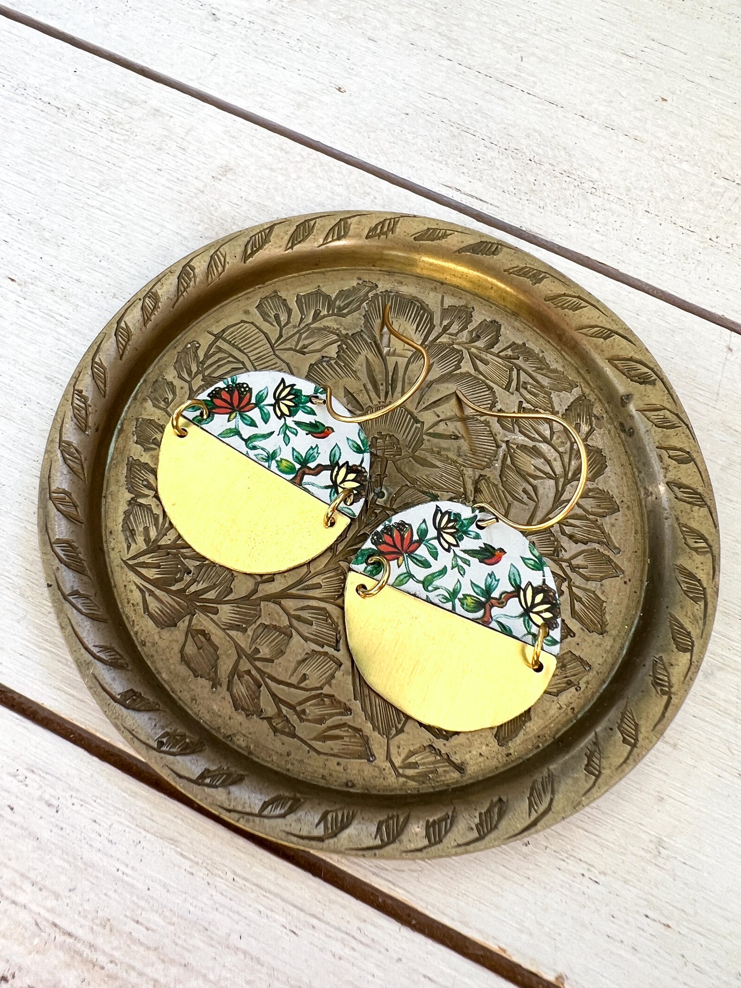 Spring Splendor Split Circle Earrings