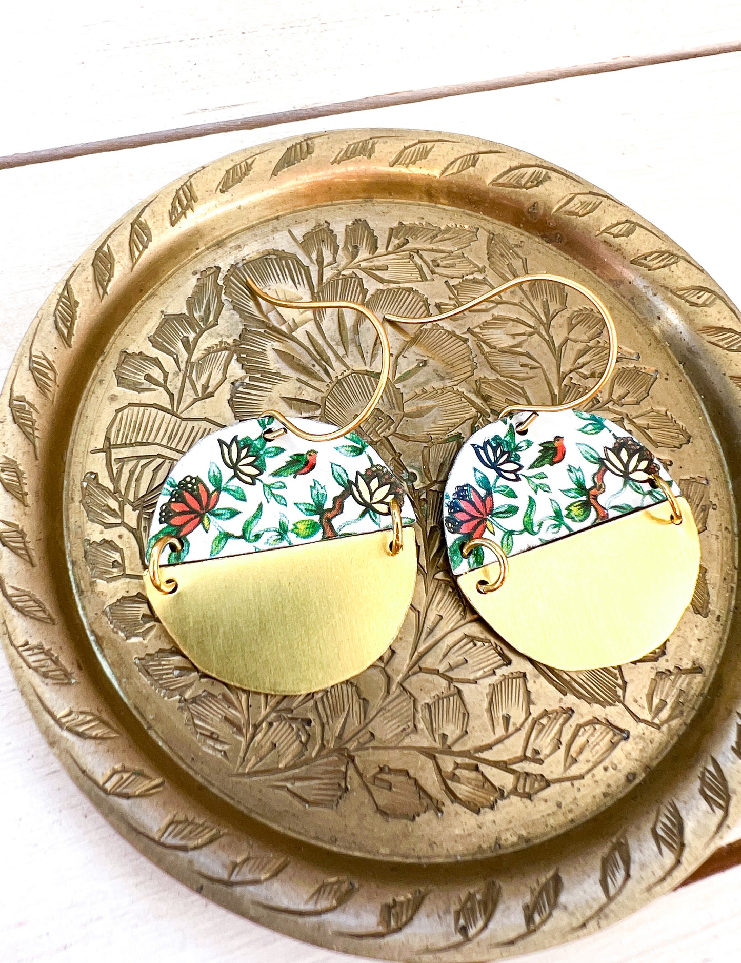 Spring Splendor Split Circle Earrings