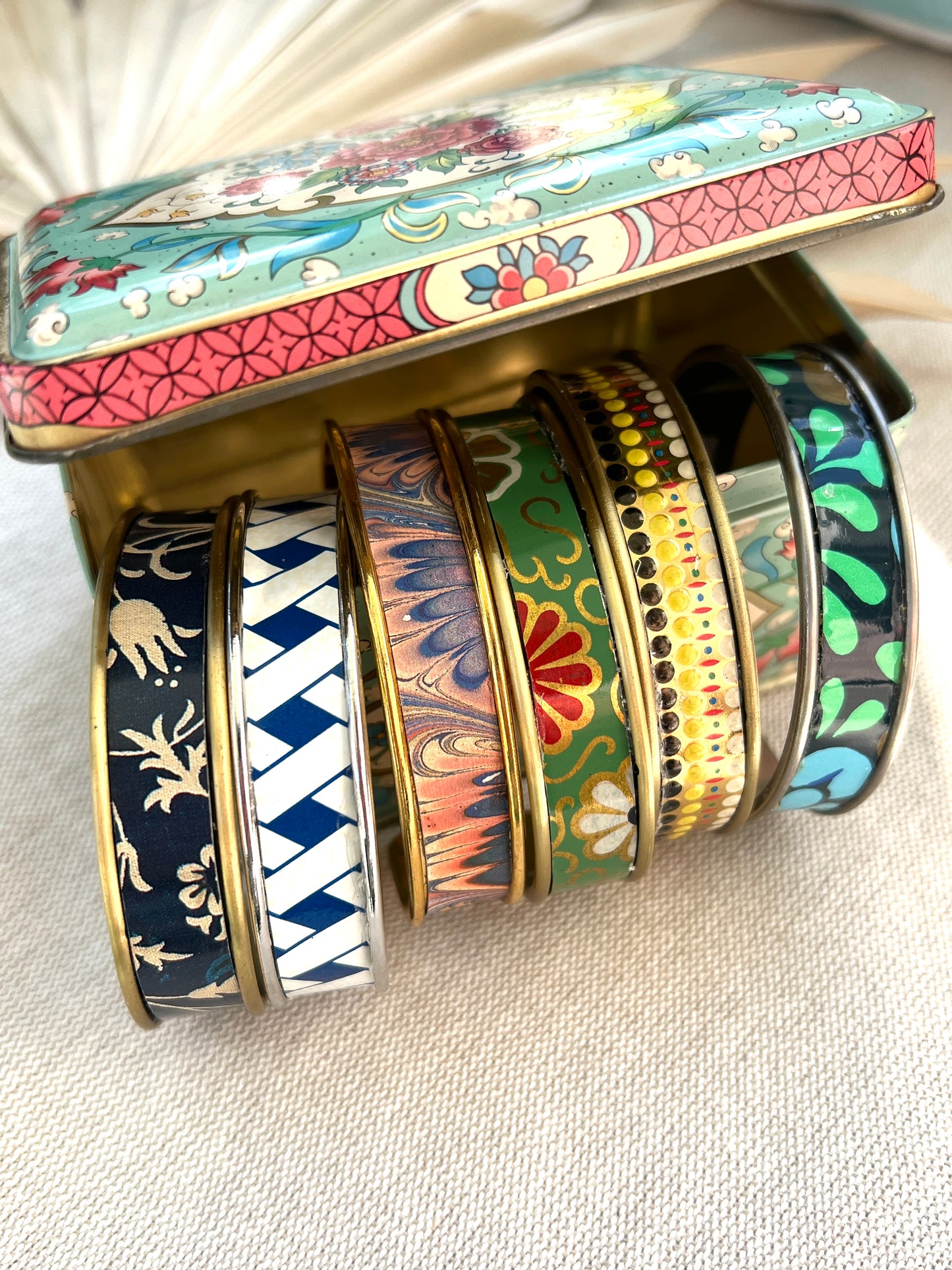 Vintage Tin Cuff Bracelet