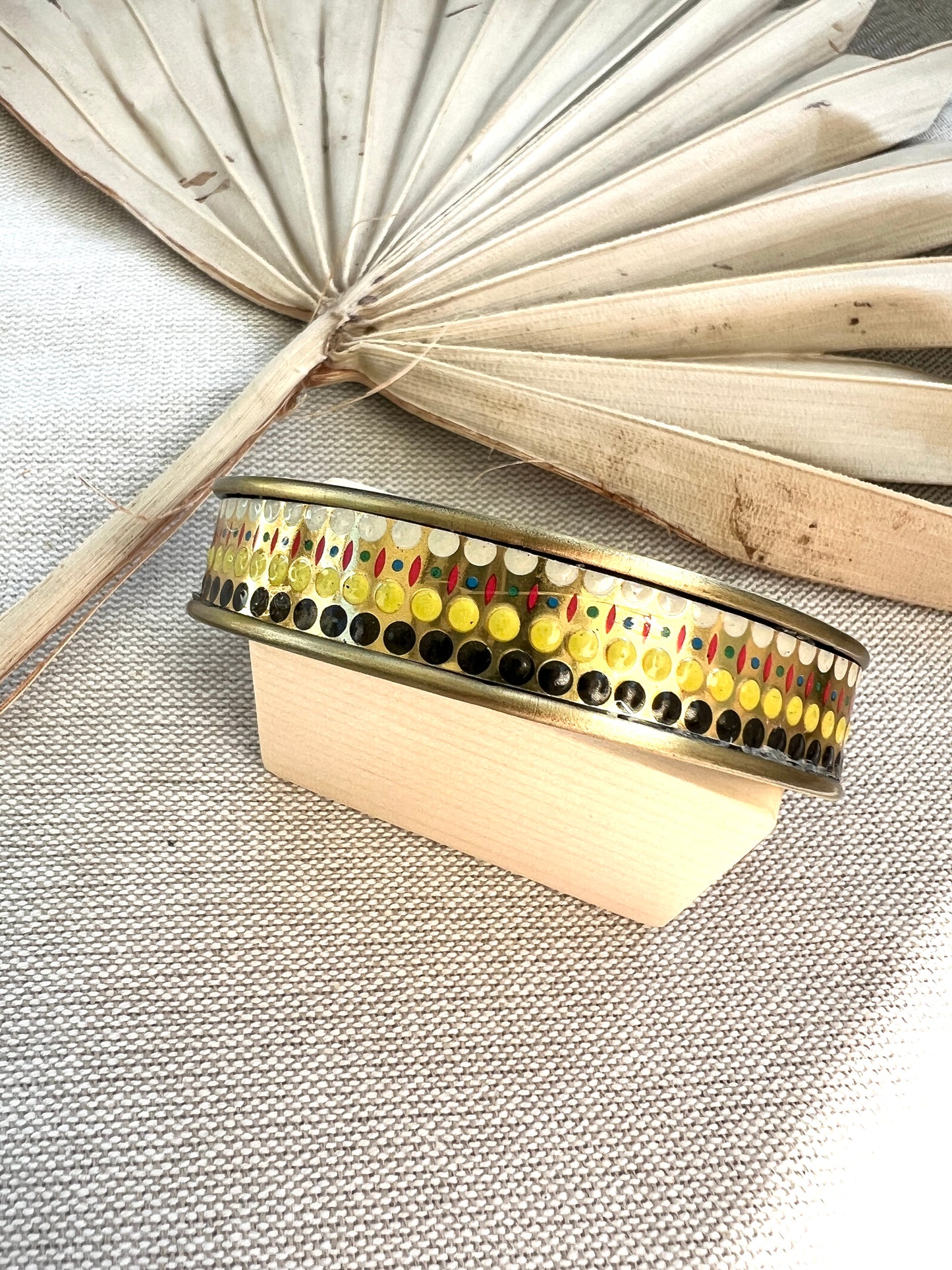 Vintage Tin Cuff Bracelet