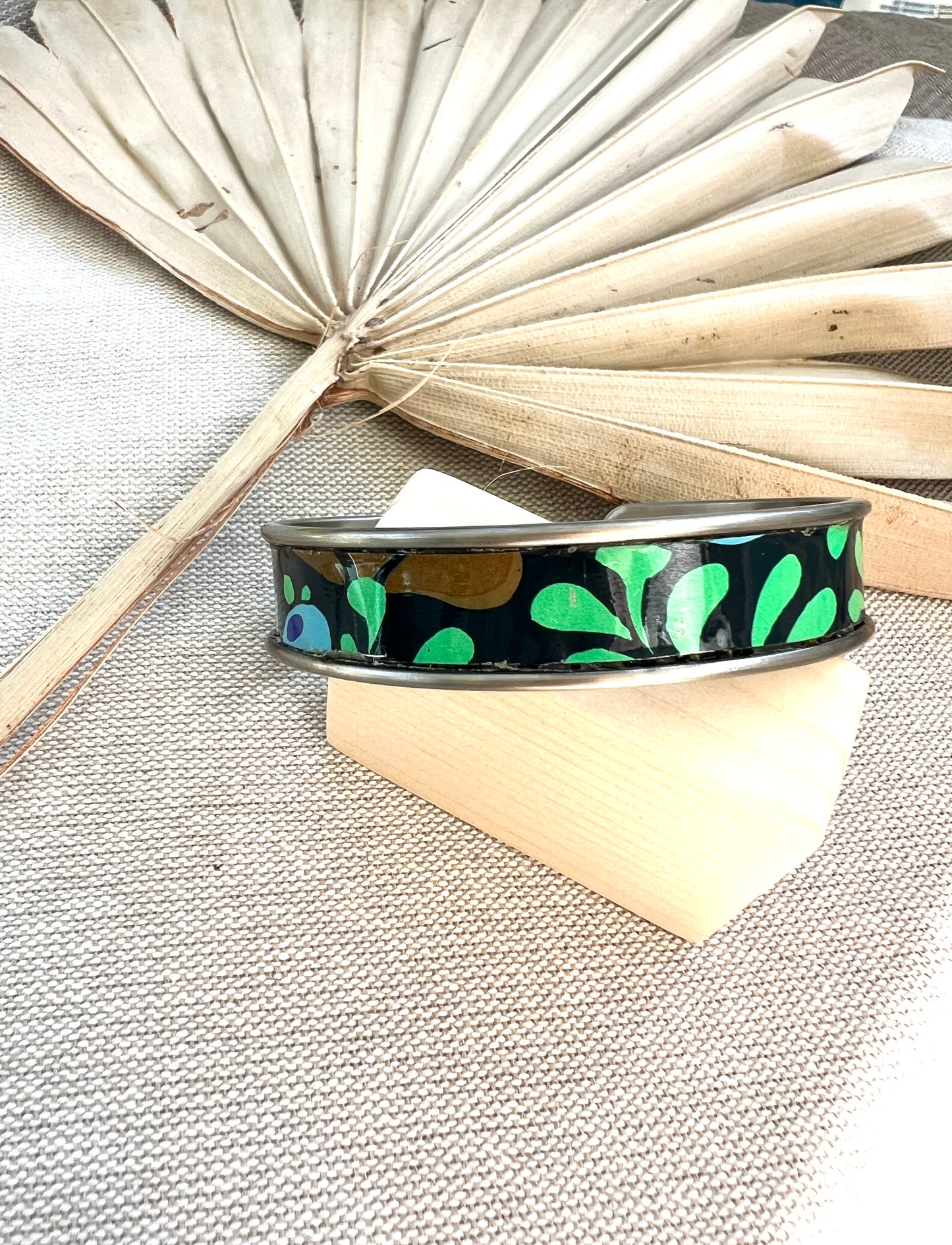 Vintage Tin Cuff Bracelet