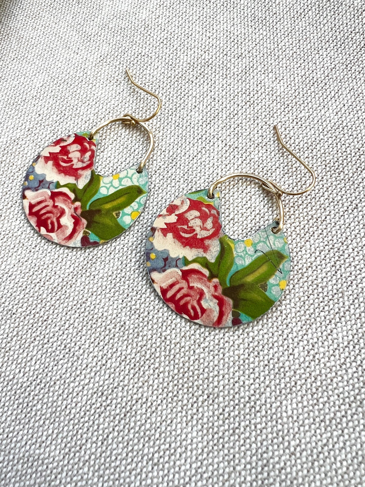 Cottage Garden Basket Earrings