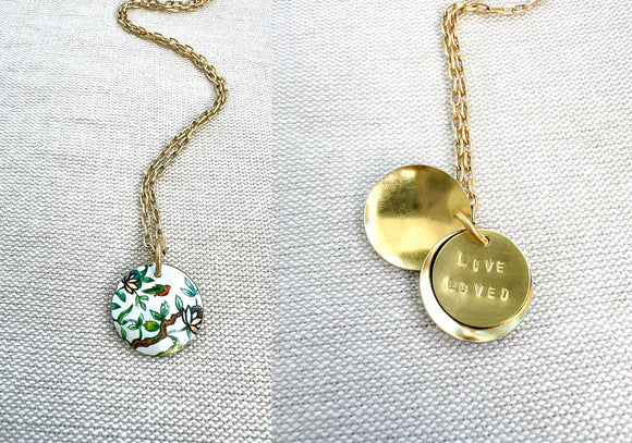 Hidden Message Necklace - Spring Splendor - Live Loved